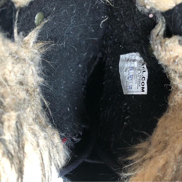 Sorel Joan of Arctic Black Suede Winter Boots Faux Fur Trim Tall Lace Up Boot - Picture 11 of 11